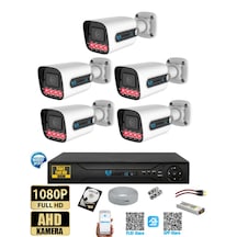 5 Kameralı-gece Görüşlü 5mp Lensli 1080p Fullhd Kamera Seti