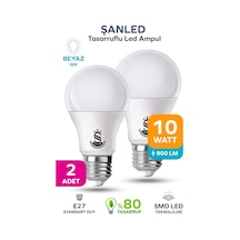 10w Tasarruflu Beyaz Renk Led Ampul-1-2-4-6-10-50-100 Adettir 2'li Beyaz Işık E27 Led Ampul 10 Watt