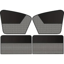 Chuangyinshop Black Magnetic Car Sunshades 4pcs Yıldız Desenli Uv Koruma Ve Isı Yalıtım Perdesi
