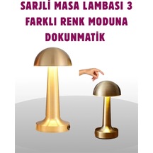 Mey İthalat Taşınabilir Dokunmatik Led Lamba Sıcak & Soğuk Işık Ayarı Çok Renkli