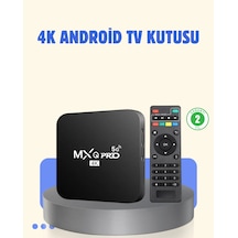 4k Android Tv Box 2gb Ram 16gb Rom, Hızlı Wi-fi Bağlantılı Akıllı Medya Kutusu