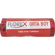 Florex Atık Poşeti Orta Boy 3 Adet Kırmızı 55 x 60 CM