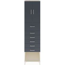 Hyperion Dolap 2 Raflı 6 Çekmeceli 2 Kapaklı 60x44x243 Aytaşı... Aytaşı
