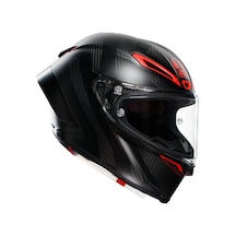 Agv Pista Gp Rr Carbon Motosiklet Kaskı Kırmızı - Siyah