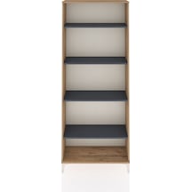 Arges Dolap 4 Raflı 88x30x221 Çam-antrasit Çam