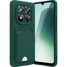 Newface Xiaomi Redmi Note 15 Pro 4g Kelvin Kartvizitli Silikon - Koyu Yeşil