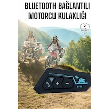 İnterkom - 906 - Intercom Kask Kulaklık Bt22 Bluetooth Motolet Kulaklık - Edntrend - 5.0 Bluetooth