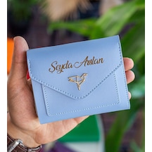 Bk Gift Kişiye Özel İsimli Vegan Deri Mini Bebe Mavisi Kadın Cüzdanı, Sevgiliye Hediye, Anneye Hediye, Arkadaşa Hediye Renkli Çok Renkli
