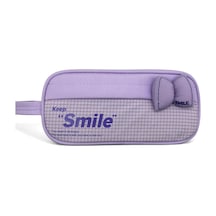 Tr Kalem Kutusu Fiyonk Smile Geniş Kapasiteli İki Bölmeli Kalemlik - Mor Genel