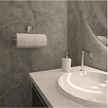 Decorev Dekoratif Dc-4776 Krom Rulo Havlu Askı Modern Banyo Akses