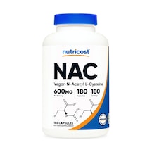 Nutricost N-acetyl L-cysteine N.a.c 600mg, 180 Capsules.abd...