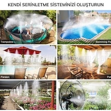 10 Metre Kendin Yap Balkon Veranda Çardak Kamelya Sulama Serinletme Ve Nemlendirme Sistemi Lisinya