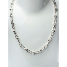 Trend Kadın Gümüş Renk Tiffany Kolye Gümüş - 614441976 Gümüş