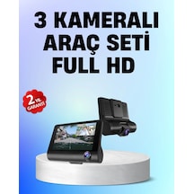 Full Hd 1080p 3 Kameralı Araç Dvr Gece Görüşlü Ve G-sensörlü Güvenlik Çözümü 85940625