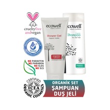 Ecowell Organik Şampuan 300 ML + Ecowell Organik Duş Jeli 200 ML