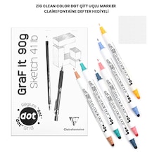 Zig Clean Color Dot Çift Uçlu Marker Clairefontaine Defter
