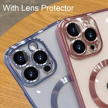 İphone Uyumlu 15 Kamera Lens Korumalı Magsafe Renkli Kılıf