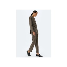 Koton Trousers-kahverengi Ekose Kahverengi