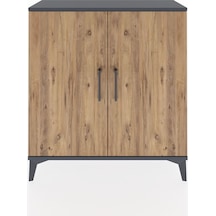 Arges Şifonyer 2 Kapaklı 88x30x96 Antrasit-çam Antrasit