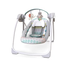 Bright Starts Bebek Salıncağı, Uyarlanabilir Hız, Kumaş Oyuncaklar, Müzik, Çıkarılabilir Oyuncak Bar