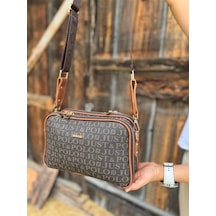 Just Polo Günlük Kombinlere Uygun Kadın Omuz Çantası 6011mh Kahve Camel