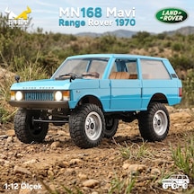 Mn Model Mn168 1/12 Range Rover Classic 1970 4wd Crawler Offroad Uzaktan Kumandalı Araba Arazi Aracı Rc Model Car Truck Rtr Açık Mavi Mn-168 +dahili Işık Seti