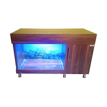 Kanki Pet Akvaryum yandan sumplı TV ünitesi Ceviz 110 cm
