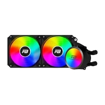 Gamebooster Prıme P240b Rainbow Fanlı Lga1700-am5 Uyumlu 240mm Cpu Sıvı Soğutma Sistemi Siyah