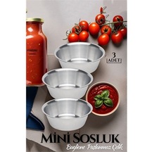 Paslanmaz Çelik Mini Sos Kasesi 3 Lü Set 719216