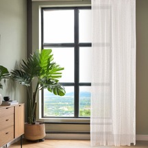 Gardenn Lena Tül Perde - Krem - 300x270 Cm Diğer
