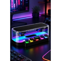 Jrl Z6 Rgb Işıklı Kablosuz Bluetooth Hoparlör - Mekanik Klavye Tuşlu, Speaker