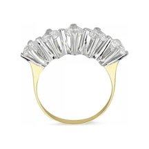 Altın 5 Taş Yüzük Swarovski Taşlı 285800235