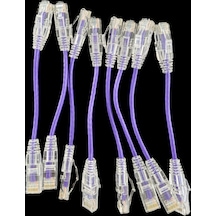 Oem Cat6a 10gıgabyte 50u 0.15cm 28awg Mor Patch Cord Kablo