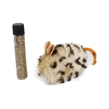 Karlie 10 x 4 x 4 CM Kedi Otlu Peluş Fare Kedi Oyuncağı