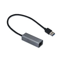 Usb Ethernet Metal Gigabit Dönüştürücü, Gri