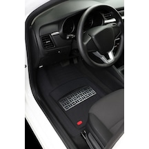 Ford Focus Hb 2004 Uyumlu 4 Cm Derin Havuzlu 3d Universal Oto Paspas Siyah-gri