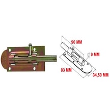 Metal Mavzer Sürgü / Kapı Pencere Dolap Emniyet Kilidi No:4