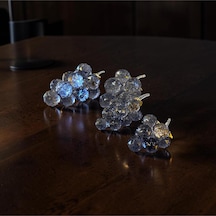 Crystal Grape Dekoratif Obje Cam Üzüm Tasarım Lüks Modern Masa Üstü Ev & Ofis Aksesuarı