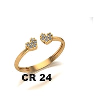 Çgk Çiğdem Gürel Kuyumculuk Minimal Kalpler Çıtır Altın Yüzük Gold