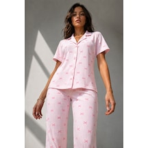 Norcia Sports Kadın Klasik Doğal Düğme Gece Pembe Pijama Takımı Çok Renkli - 929322970 Çok Renkli - 929322970 Çok Renkli