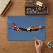 Gökyüzünde Renkli Uçak Tasarımı 240 Parça Ahşap Puzzle Ahşap Kutuda Mpy10054
