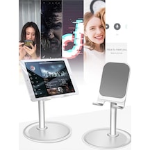 Thentech Tepsili Sağlam Kaydırmaz Telefon Tablet Tutucu Kaliteli Stand