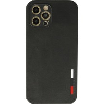 Newface - 860 - İphone 12 Pro Kılıf Loop Deri Silikon - Ece-umay - - Siyah