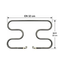 Arçelik K-2366 Mt Inox Tost Makinesi Rezistansı Uyumlu 110v 1000w Gri