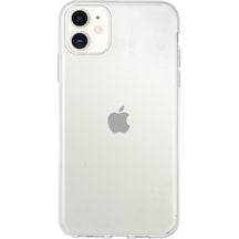 Apple Uyumlu iPhone 11 1mm Silikon Şeffaf Kapak