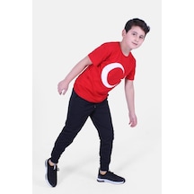 Fyk Kids Atatürk Baskılı Imzalı Unisexs Takım Kırmızı
