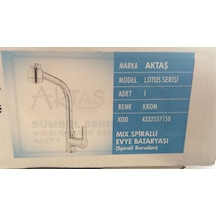 Aktaş Lotus Serisi Mix Spiralli Eviye Bataryası