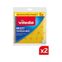 Vileda Bezzy Temizlik Bezi Sarı 5'li 2 Paket