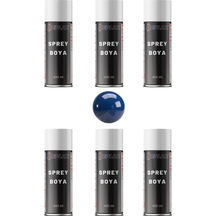 6 Adet Ral 5017 Trafik Mavi Sprey Boya 400 Ml.
