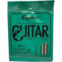 Orphee Rx17 Elektro Gitar Teli Seti Orta Seviye - Nikel Seri Nikel Alaşım Kaplama, Yüksek Karbonlu Çelik Çekirdek, Esnek Çalım Hissi Ve Kararlı Akort Uyum: Tüm Standart Elektro Gitarlar